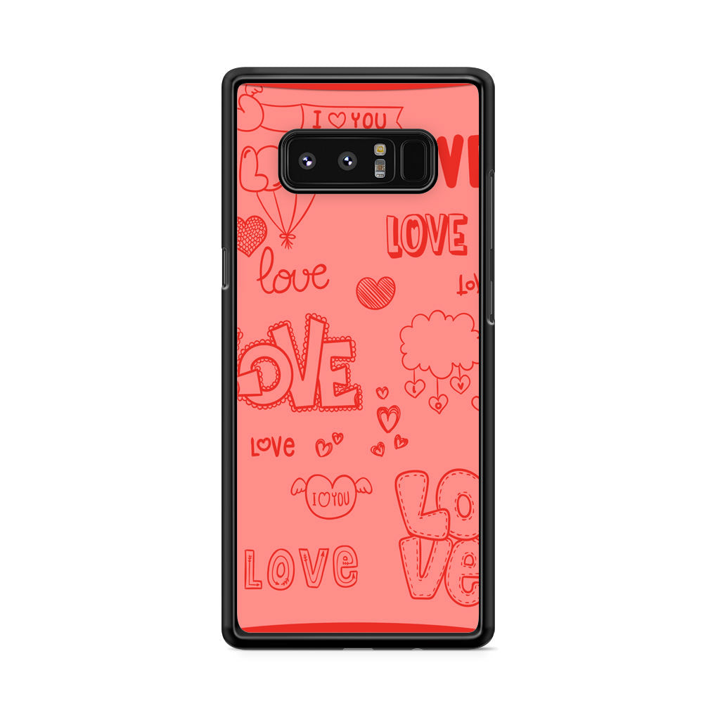 Pink Lover Galaxy Note 8 Case