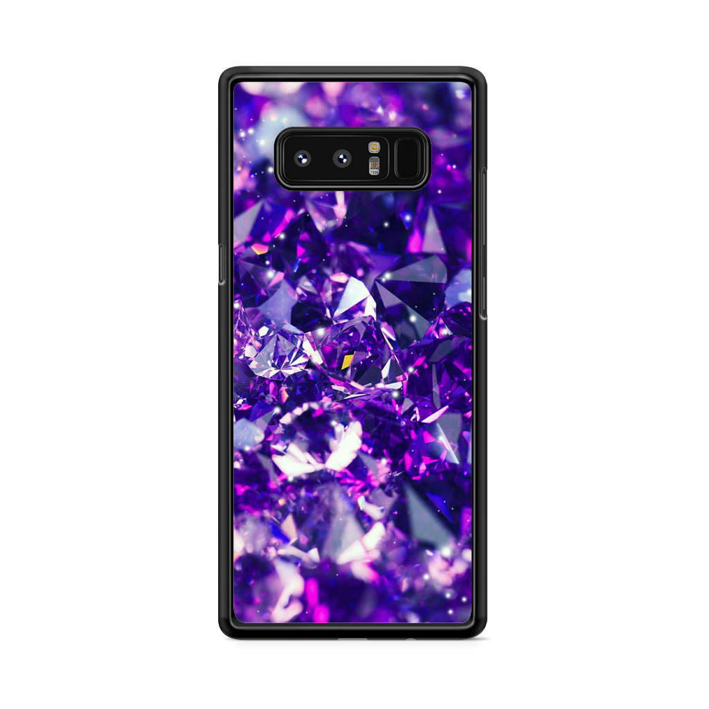 Purple Crystal Galaxy Note 8 Case