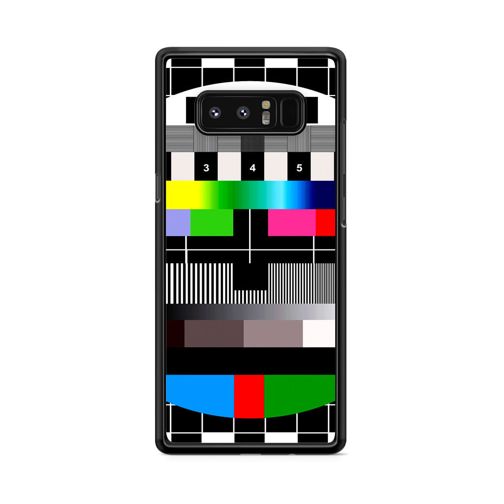 Scheme Pause TV Colorful Mesh Galaxy Note 8 Case