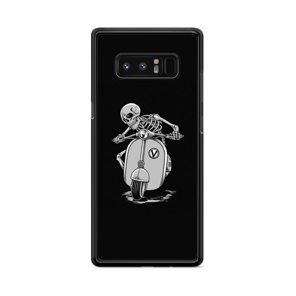 Skeleton Rides Scooter Galaxy Note 8 Case