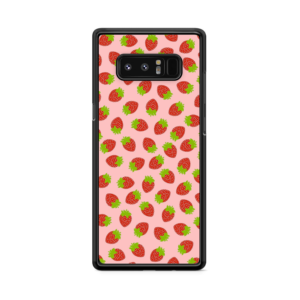 Strawberries Pattern Galaxy Note 8 Case