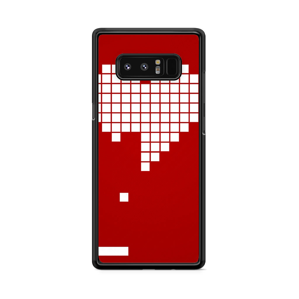 Tetris Heart Galaxy Note 8 Case