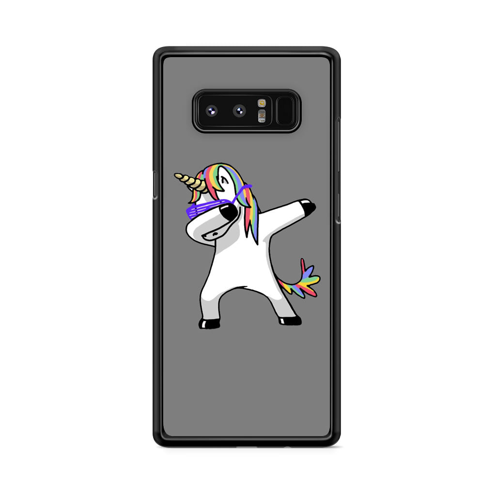 Unicorn Dabbing Grey Galaxy Note 8 Case