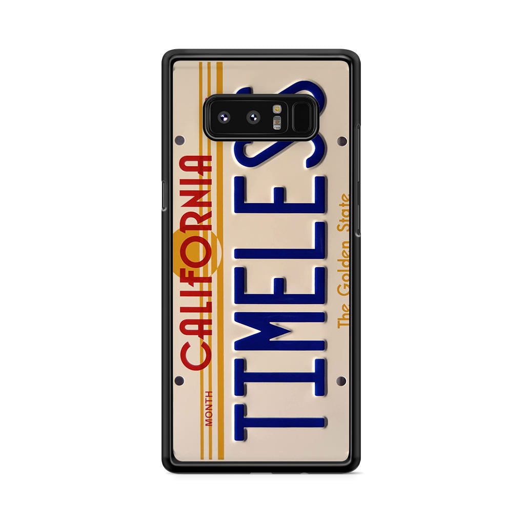 Back to the Future License Plate Timeless Galaxy Note 8 Case