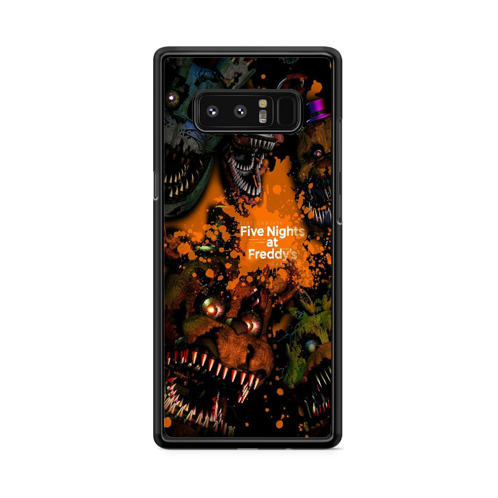 Five Nights at Freddy's Scary Galaxy Note 8 Case