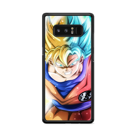 Goku SSJ 1 to SSJ Blue Galaxy Note 8 Case