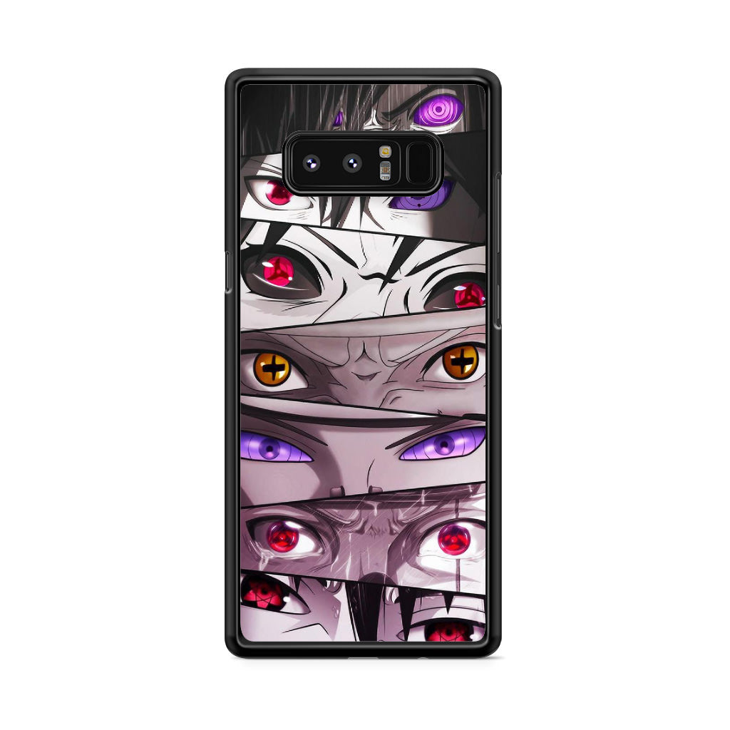 The Powerful Eyes on Naruto Galaxy Note 8 Case
