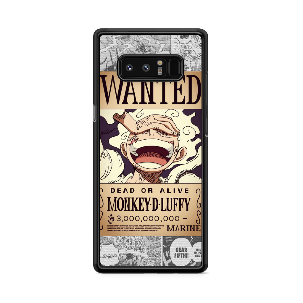 Gear 5 Wanted Poster Galaxy Note 8 Case