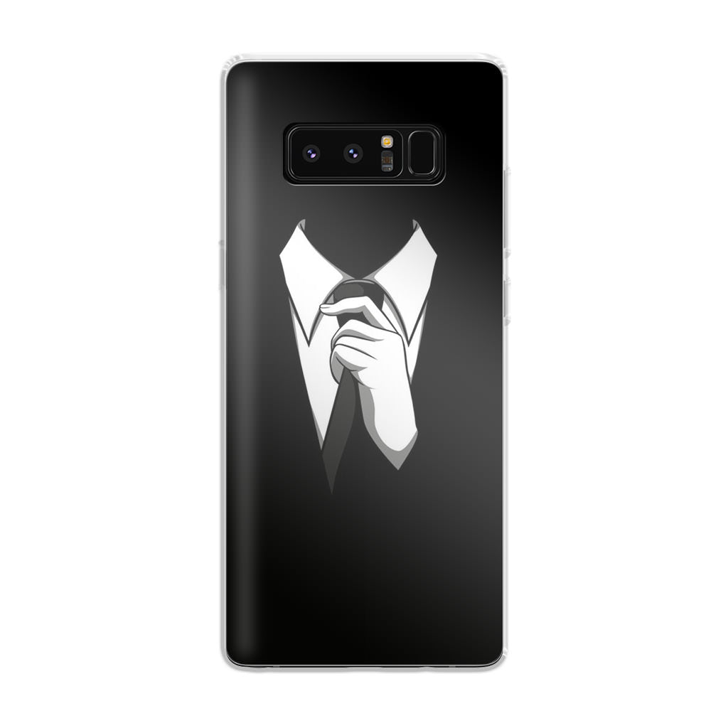 Anonymous Black White Tie Galaxy Note 8 Case