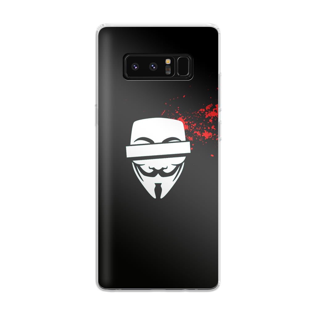 Anonymous Blood Splashes Galaxy Note 8 Case