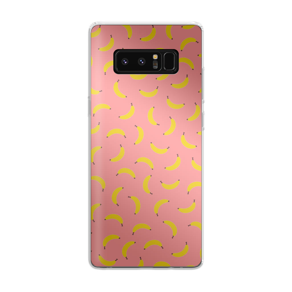 Bananas Fruit Pattern Pink Galaxy Note 8 Case