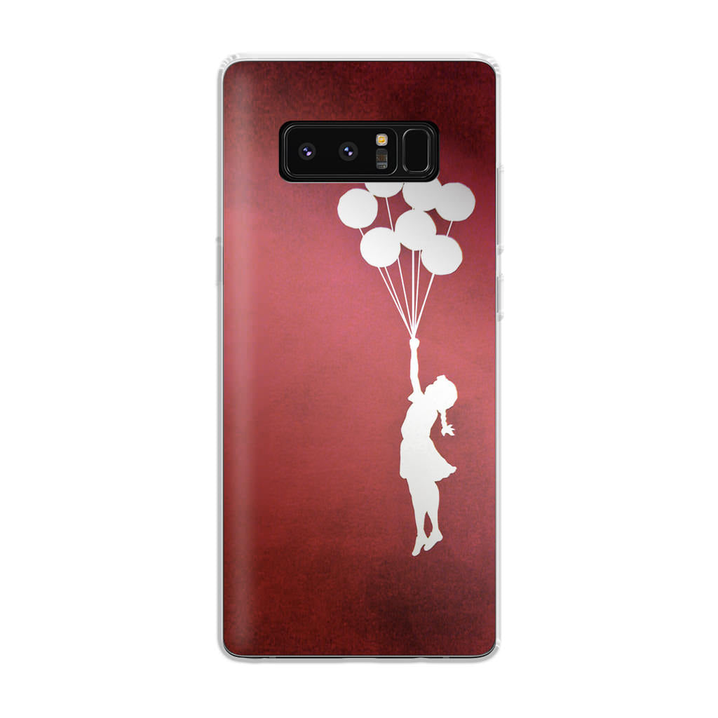 Banksy Girl With Balloons Red Galaxy Note 8 Case