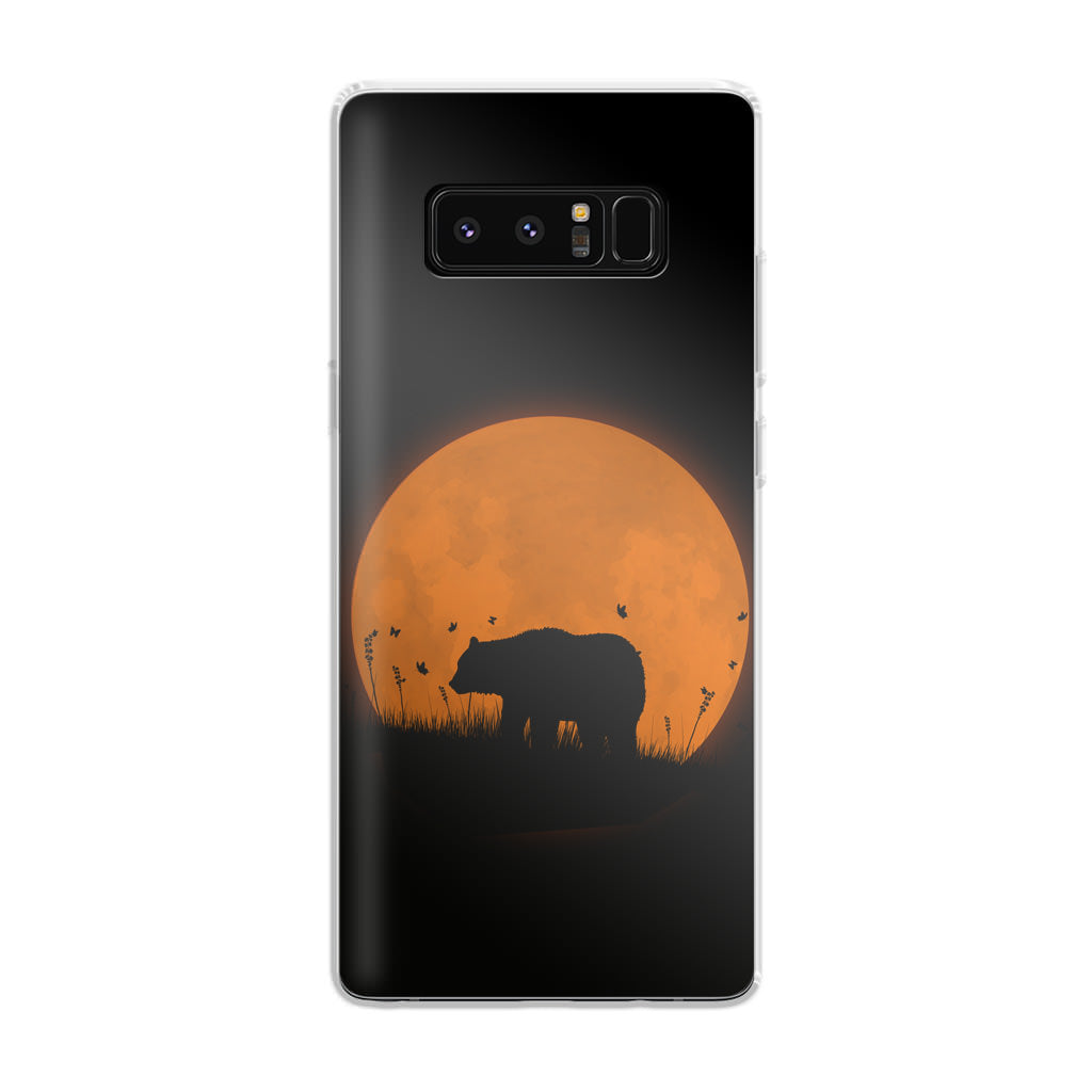 Bear Silhouette Galaxy Note 8 Case