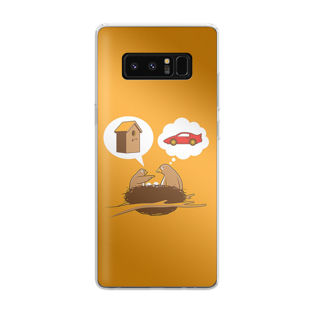 Bird Life Priorities Galaxy Note 8 Case