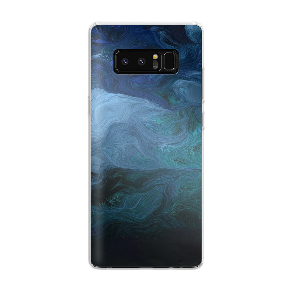 Blue Abstract Art Galaxy Note 8 Case