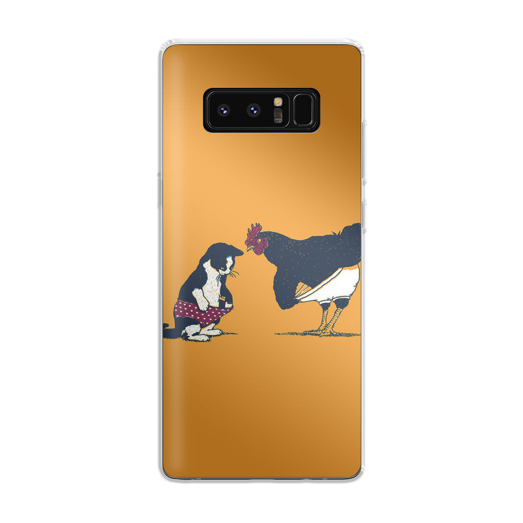 Cat Chicken Yellow Underwear Cute Galaxy Note 8 Case