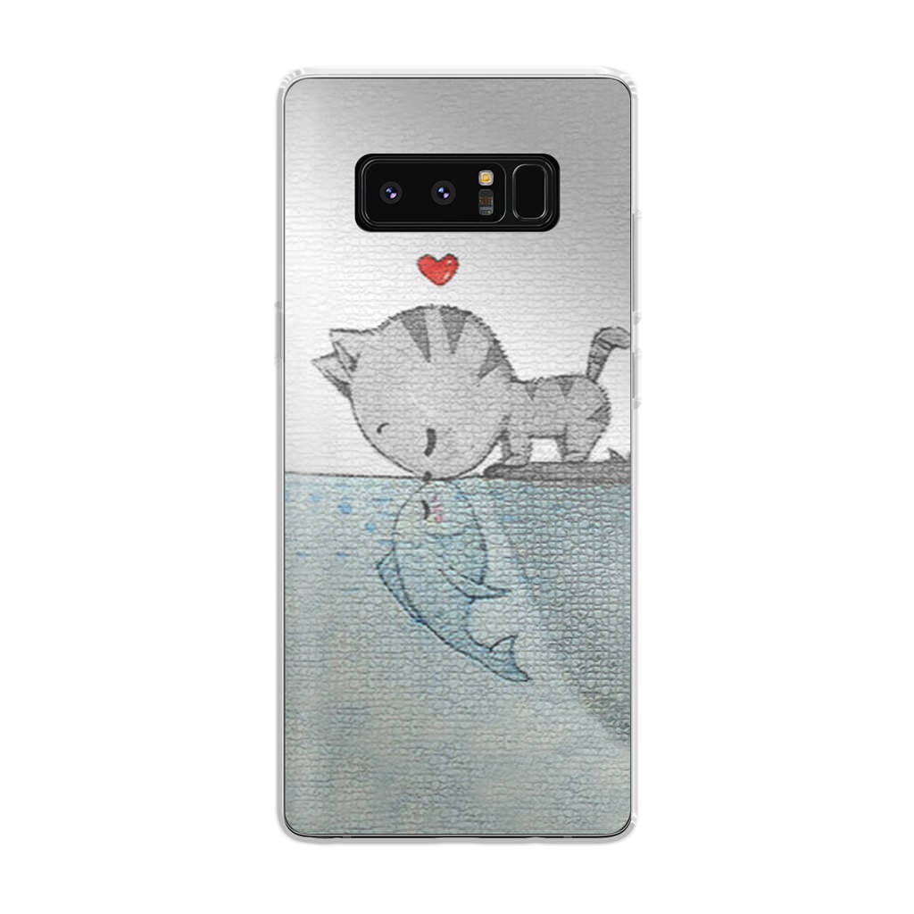 Cat Fish Kisses Galaxy Note 8 Case