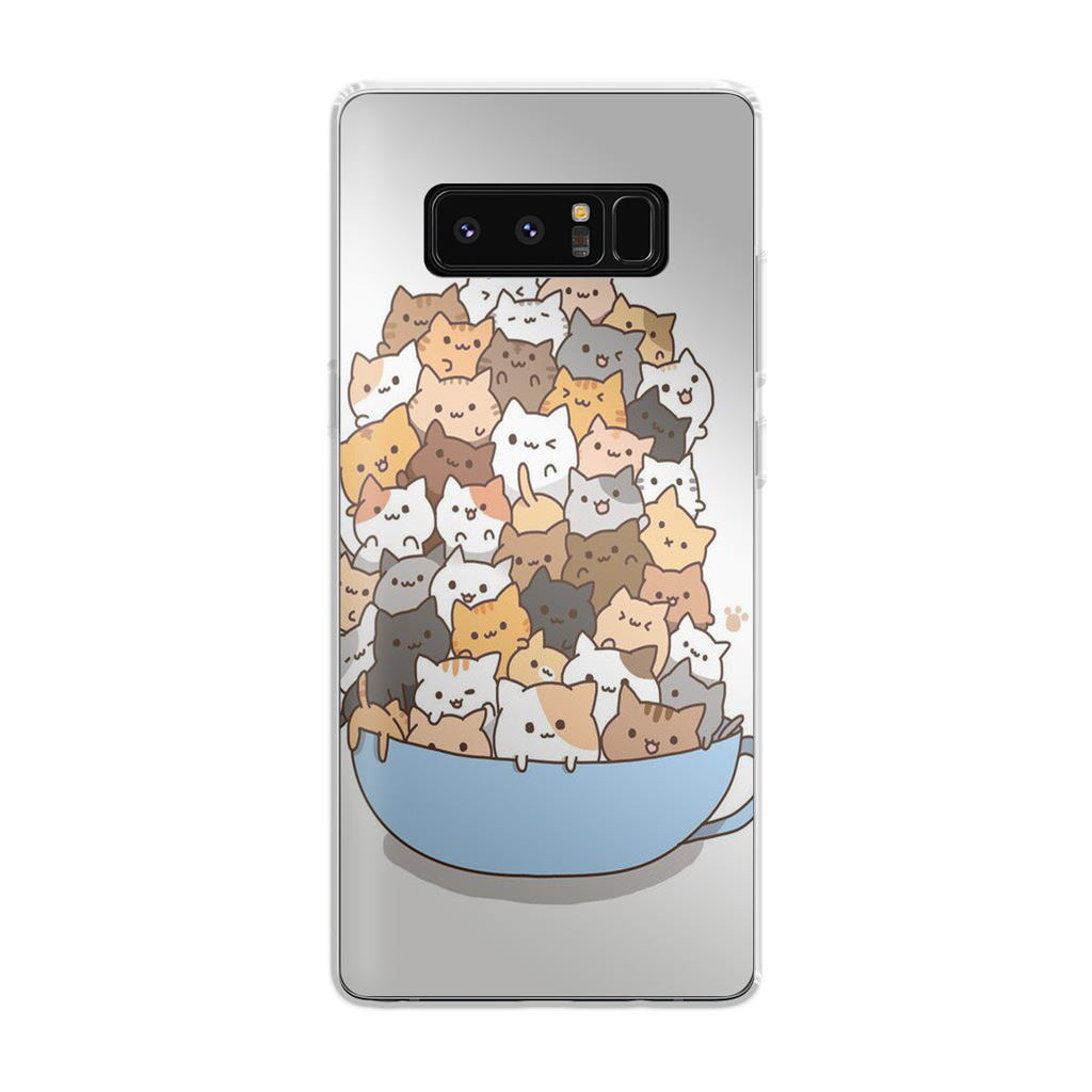 Cats on A Bowl Galaxy Note 8 Case