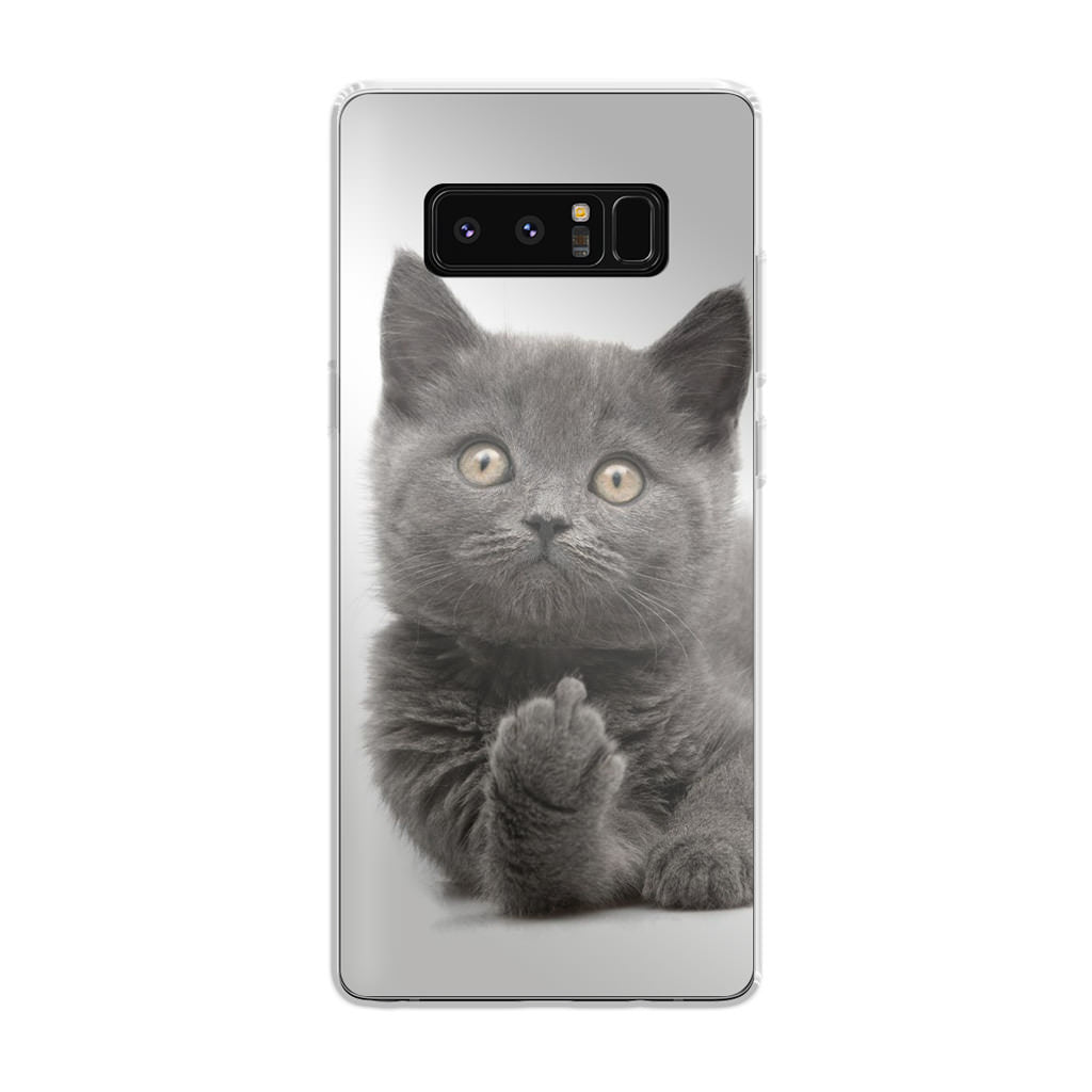 Finger British Shorthair Cat Galaxy Note 8 Case