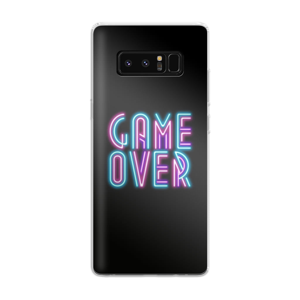 Game Over Neon Galaxy Note 8 Case