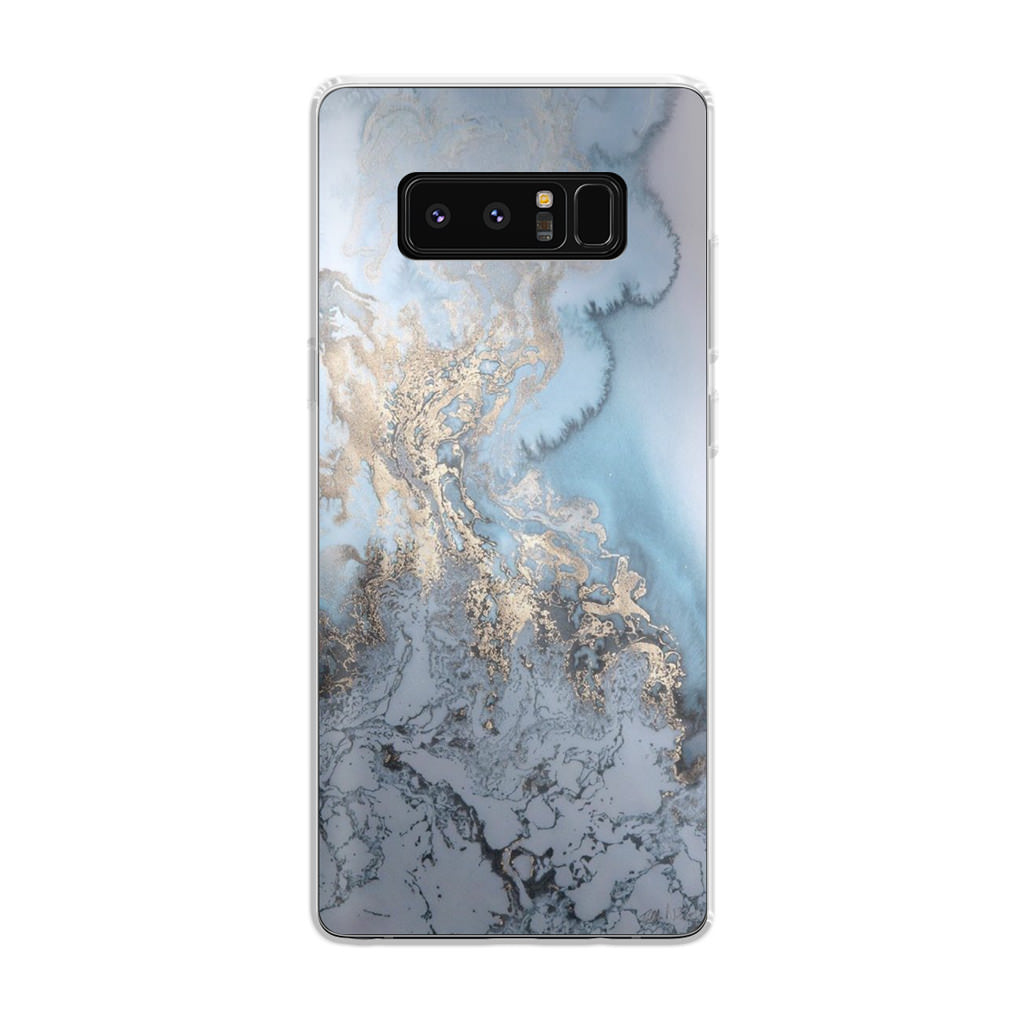 Golden Azure Marble Galaxy Note 8 Case