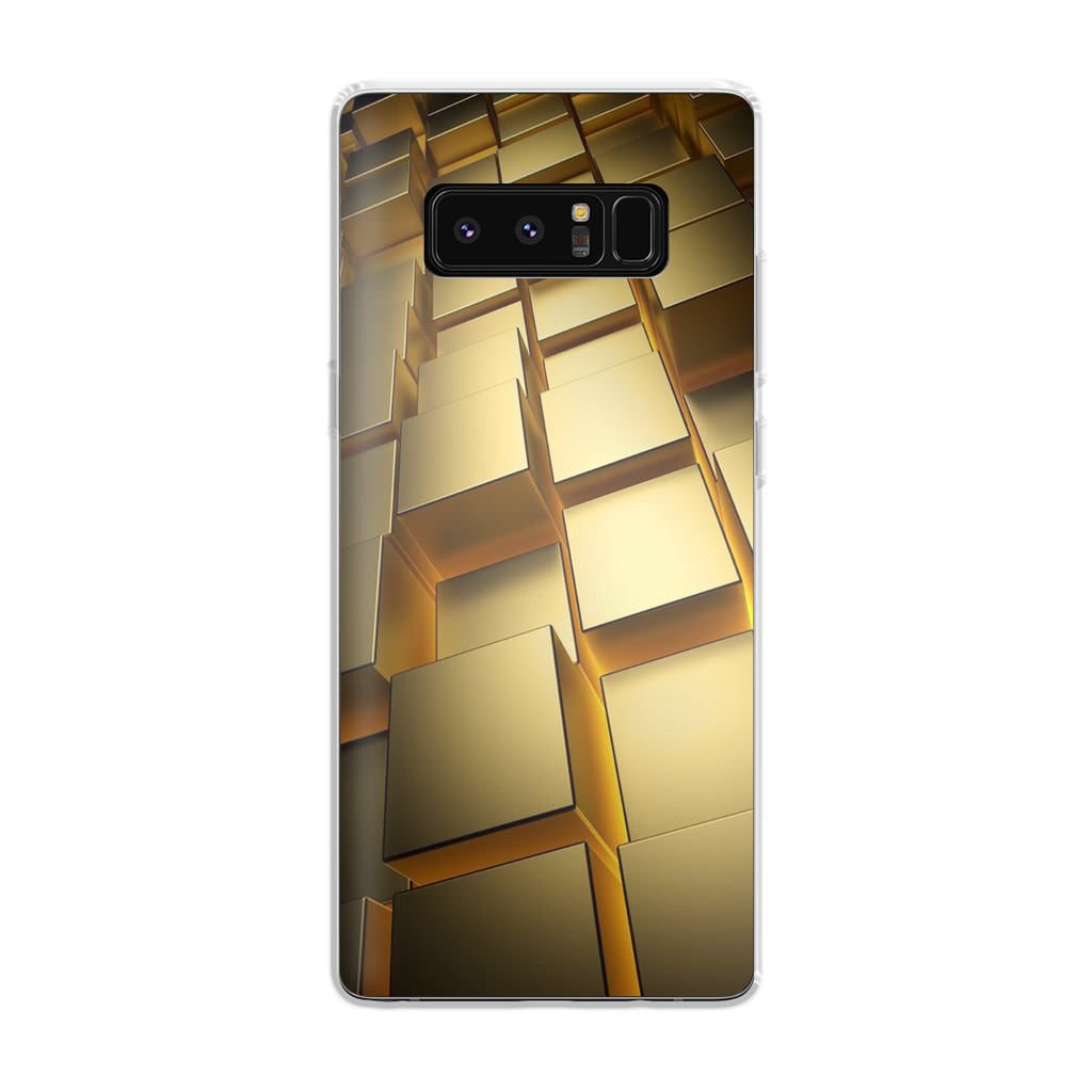 Golden Cubes Galaxy Note 8 Case