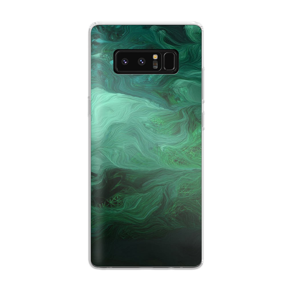 Green Abstract Art Galaxy Note 8 Case