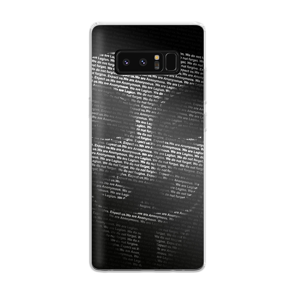 Guy Fawkes Mask Anonymous Galaxy Note 8 Case