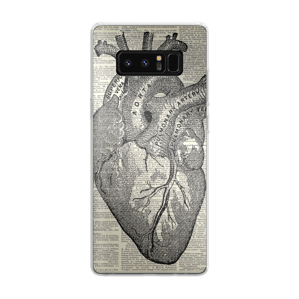 Heart Book Art Galaxy Note 8 Case