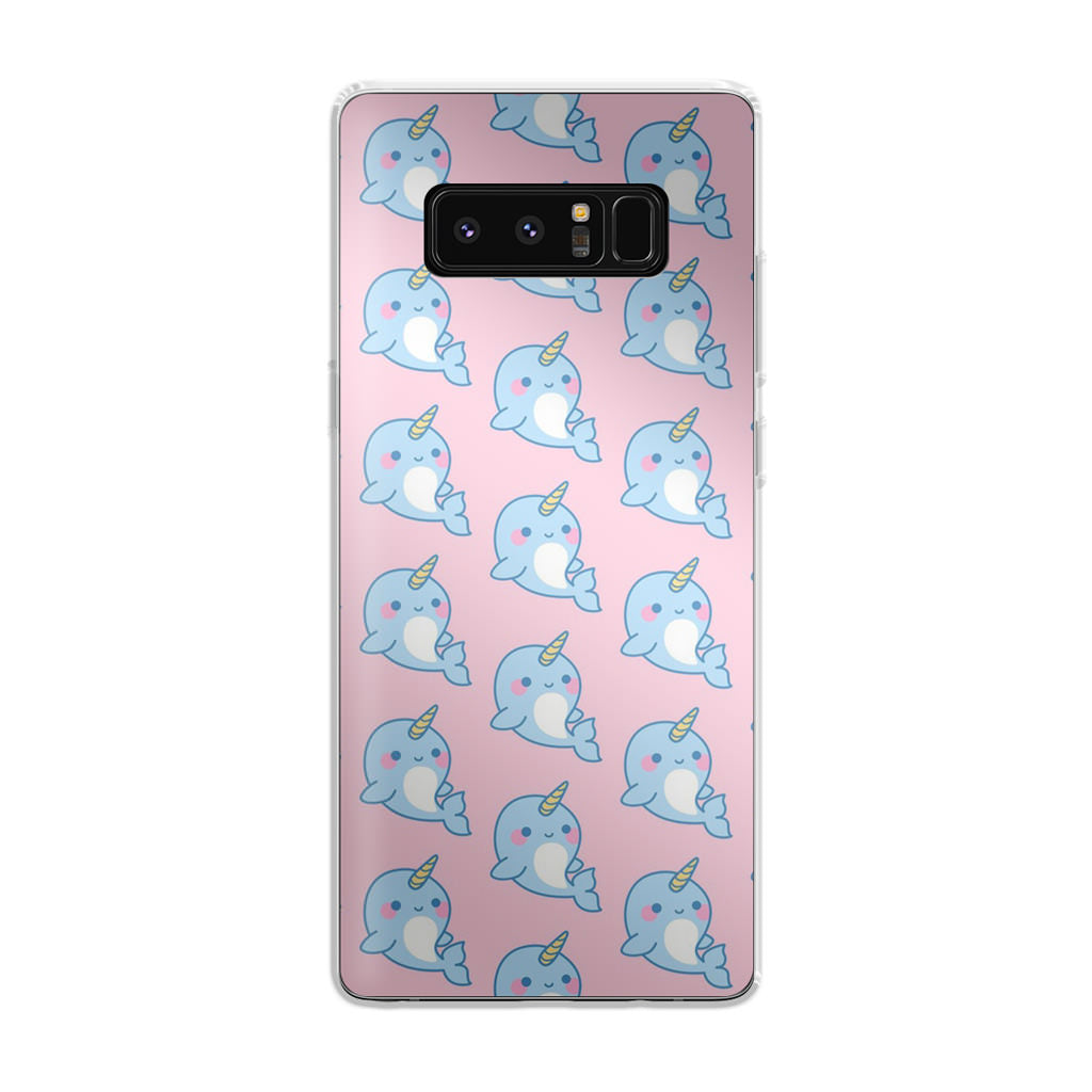 Horned Whales Pattern Galaxy Note 8 Case