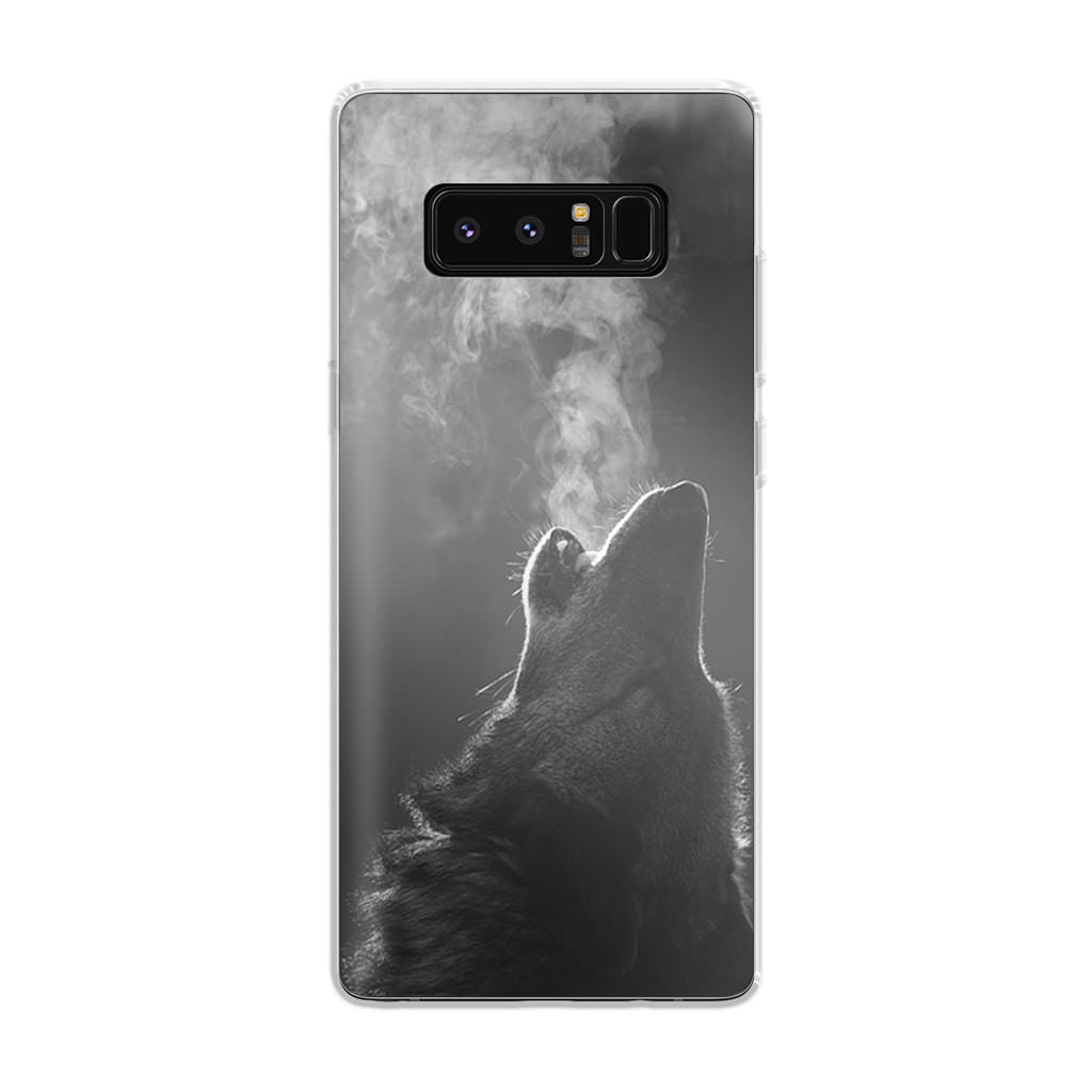 Howling Wolves Black and White Galaxy Note 8 Case