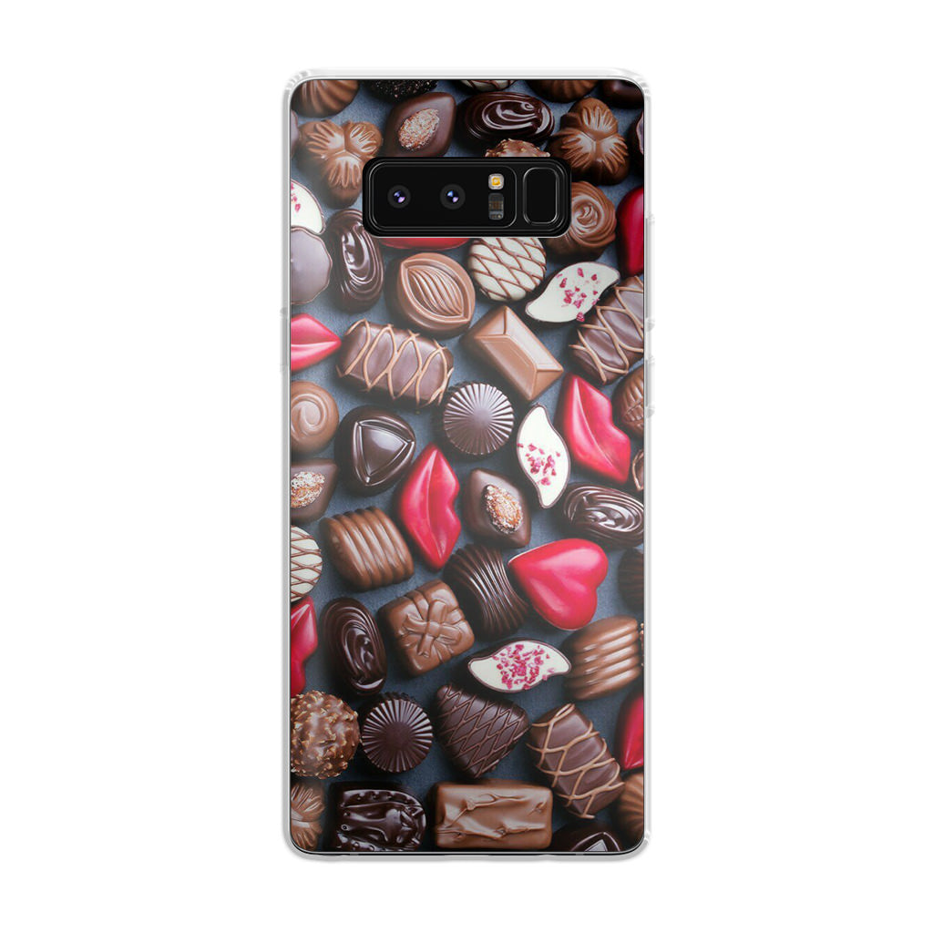 I Love Choco Pattern Galaxy Note 8 Case