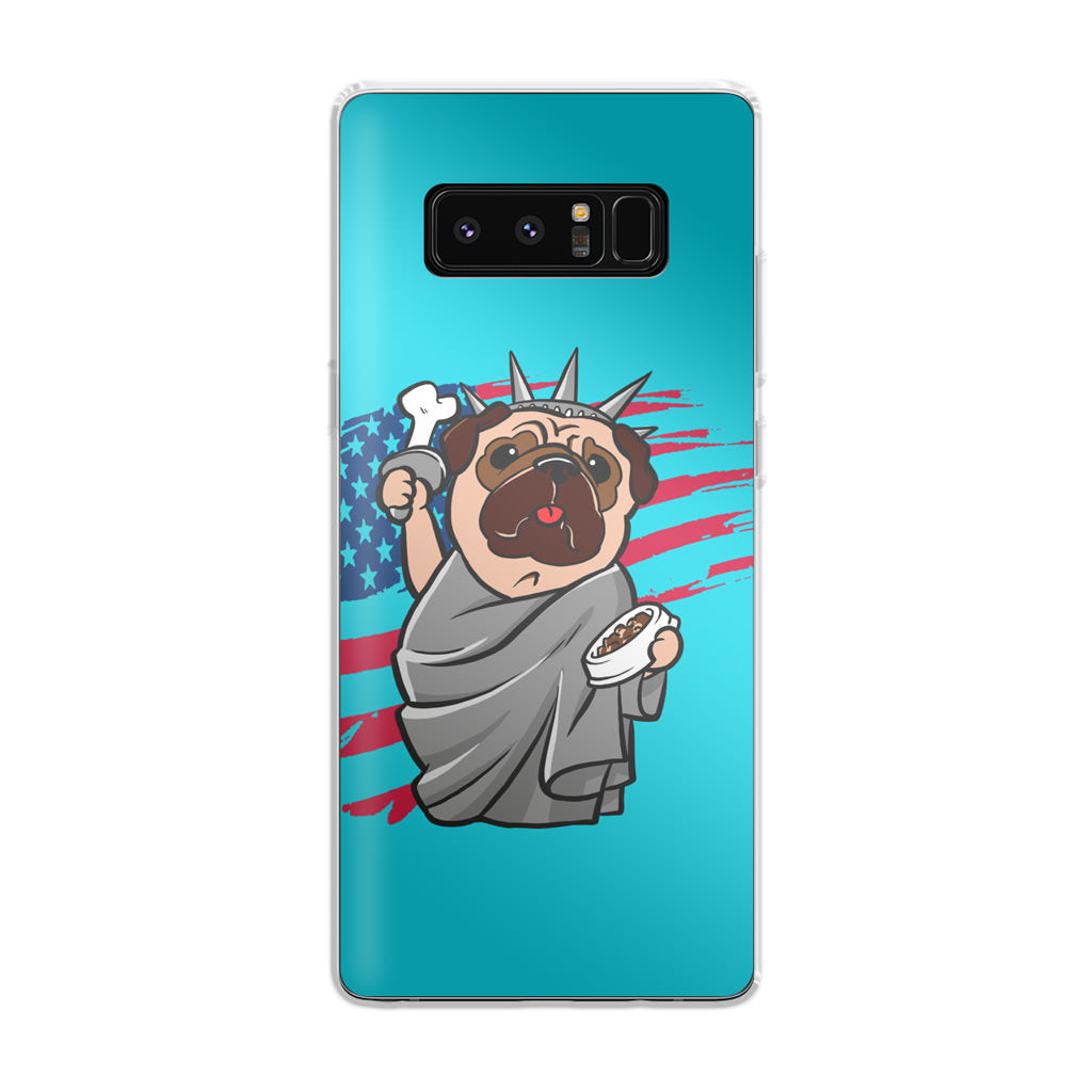 Independence Day Pug Galaxy Note 8 Case