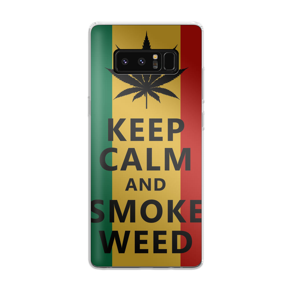 Keep Calm And Smoke Weed Galaxy Note 8 Case