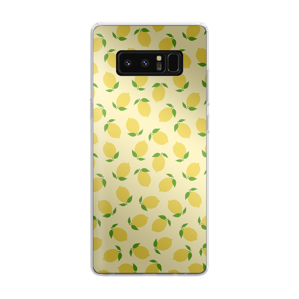 Lemons Fruit Pattern Galaxy Note 8 Case