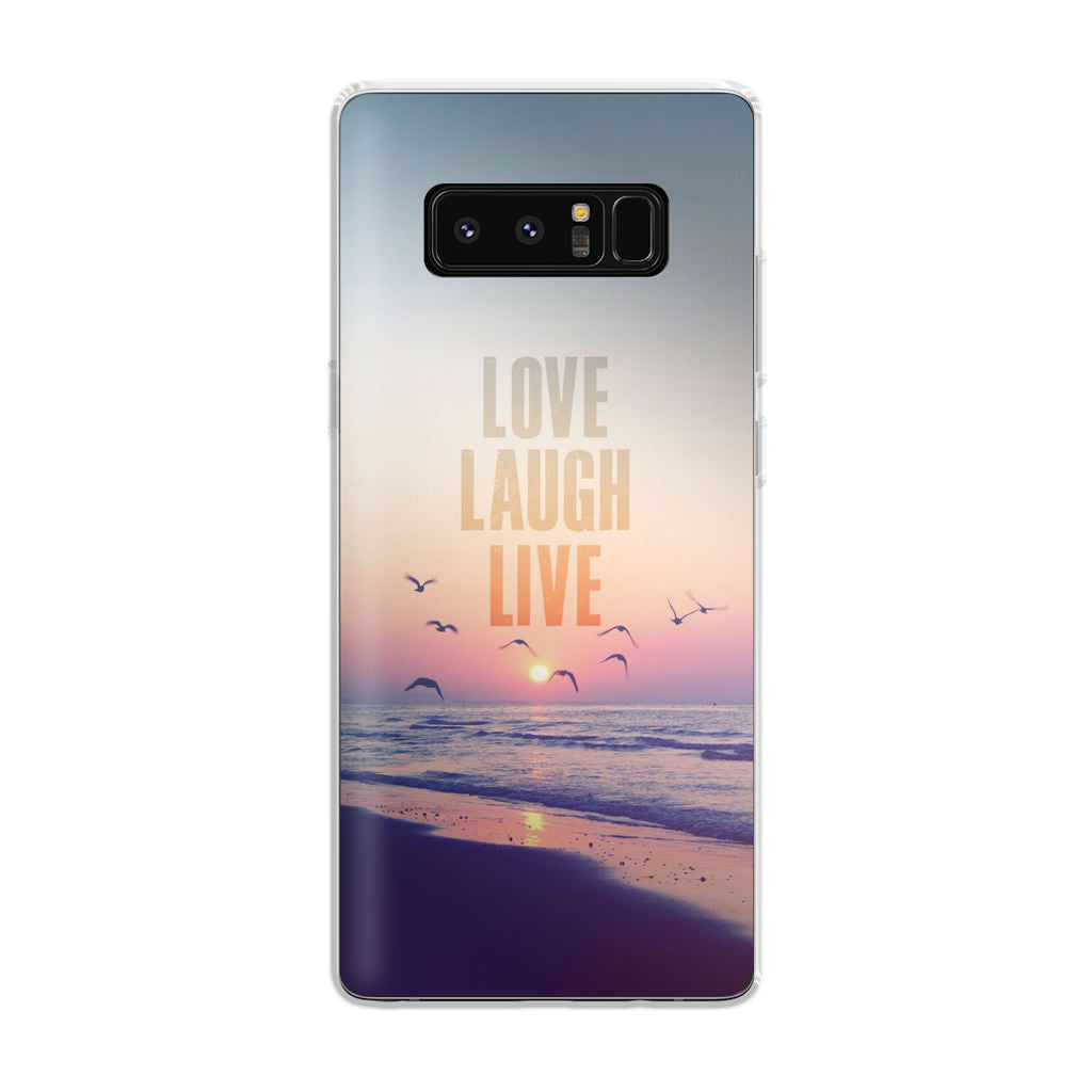 Love Laugh Live Galaxy Note 8 Case