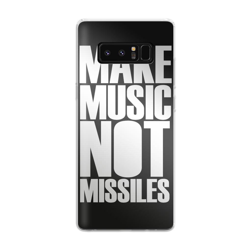 Make Music Not Missiles Galaxy Note 8 Case