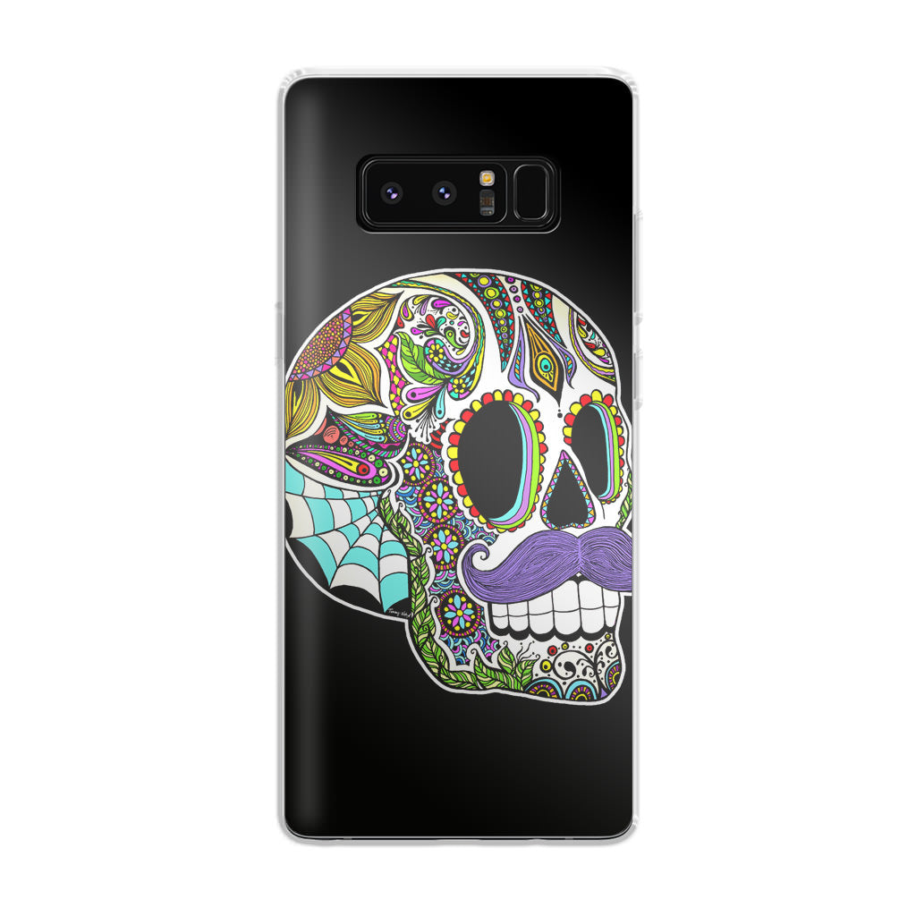 Mustache Sugar Skull Galaxy Note 8 Case