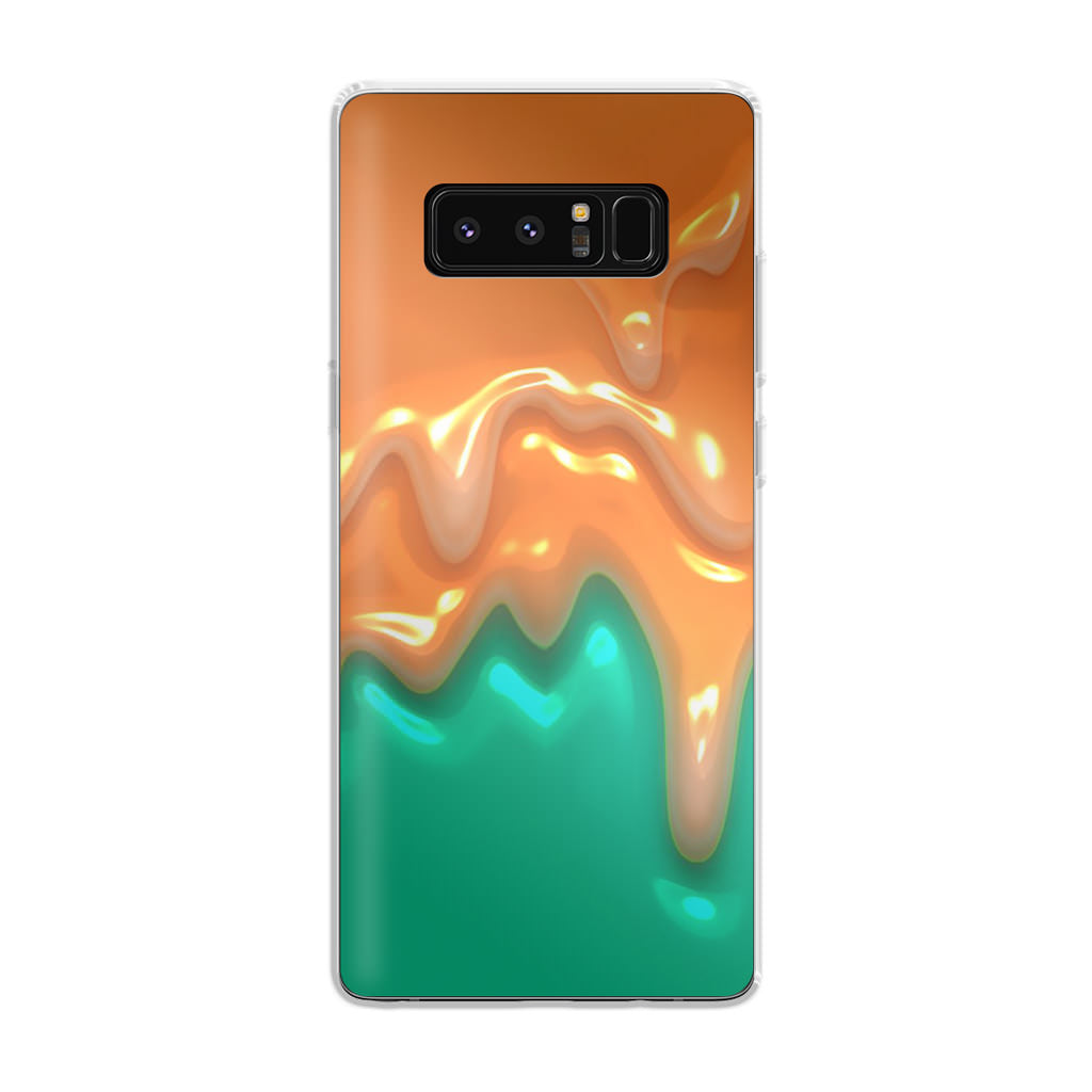 Orange Paint Dripping Galaxy Note 8 Case