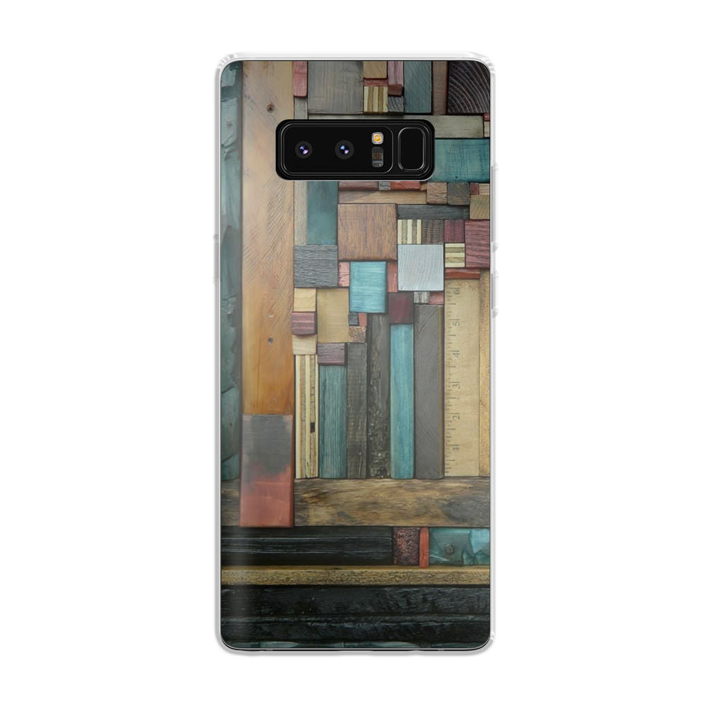 Painted Abstract Wood Sculptures Galaxy Note 8 Case