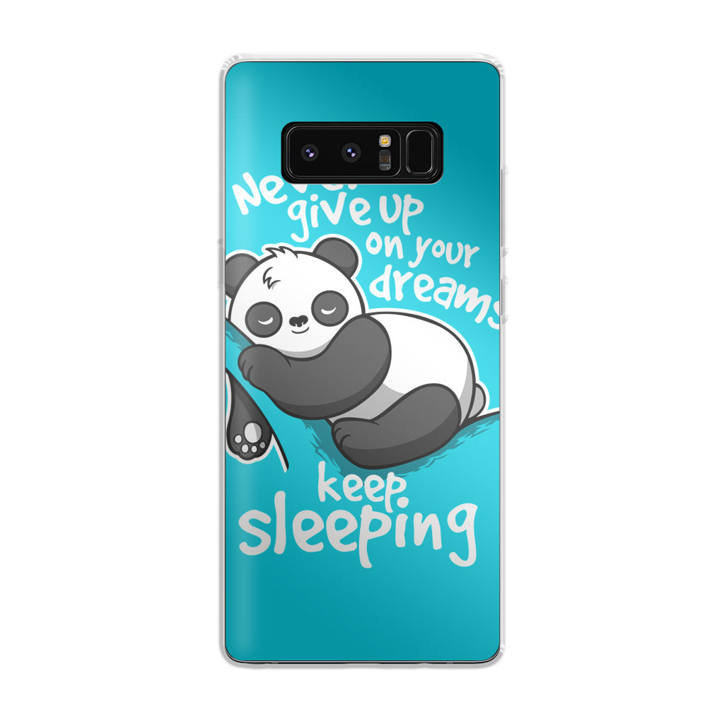 Panda Keep Sleeping Galaxy Note 8 Case