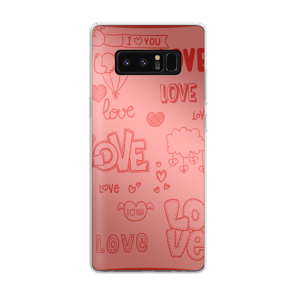 Pink Lover Galaxy Note 8 Case