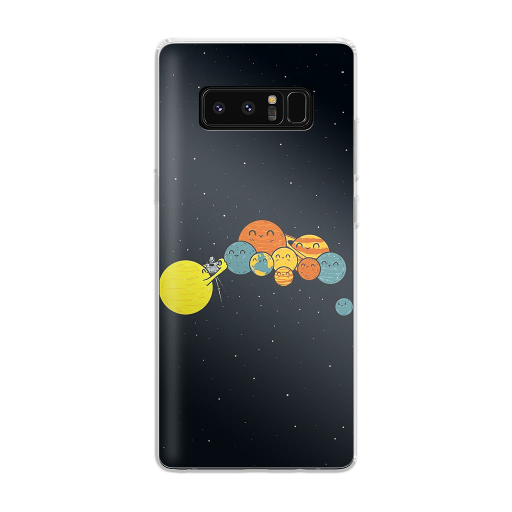 Planet Cute Illustration Galaxy Note 8 Case