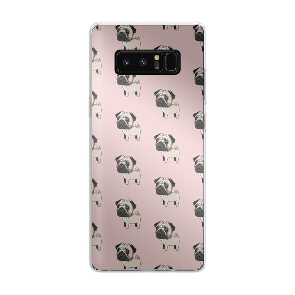 Pugs Pattern Galaxy Note 8 Case