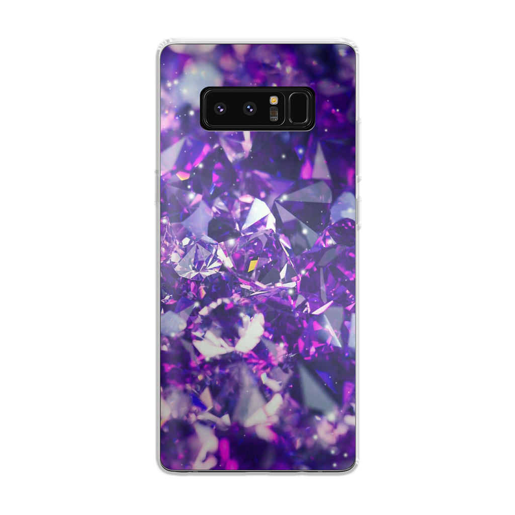 Purple Crystal Galaxy Note 8 Case