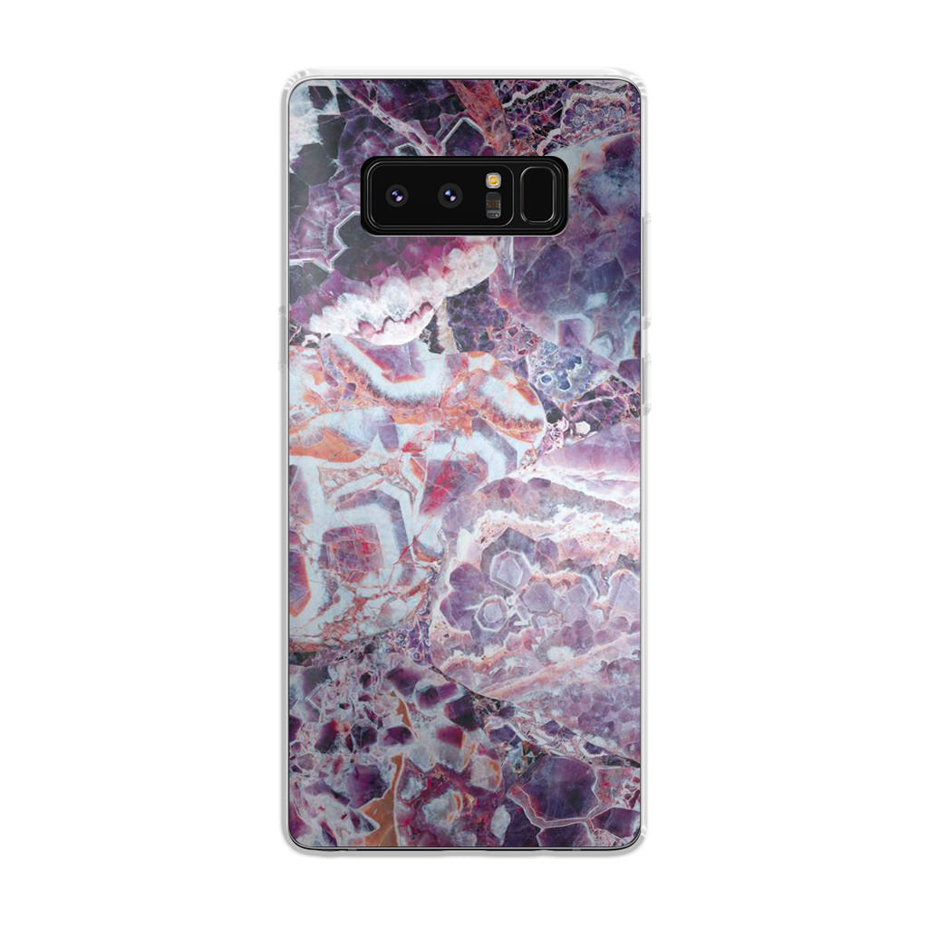 Purple Marble Galaxy Note 8 Case