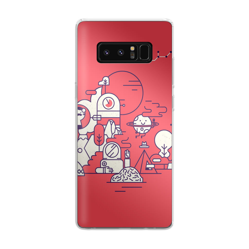 Red Planet Galaxy Note 8 Case