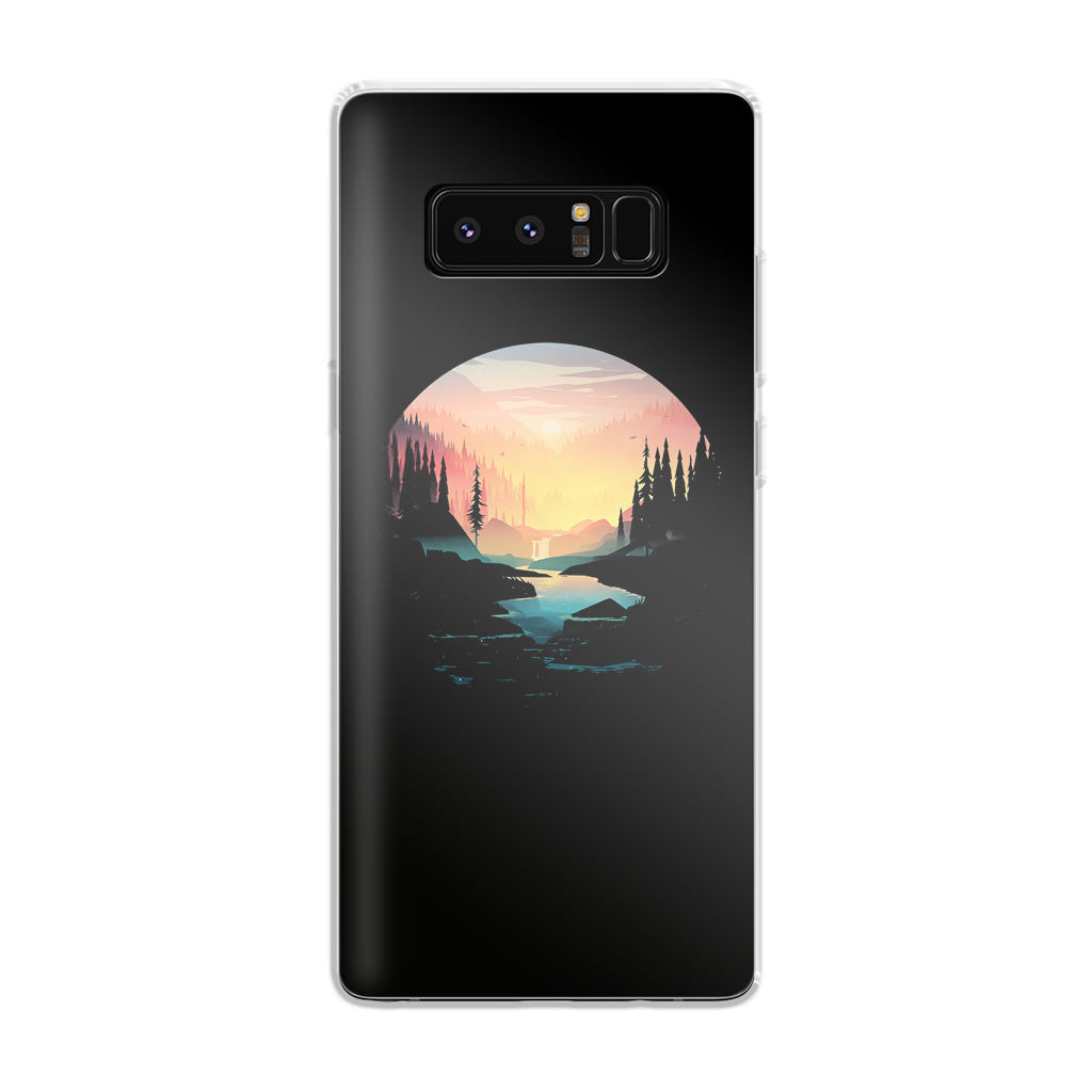 River Path at Dusk Galaxy Note 8 Case