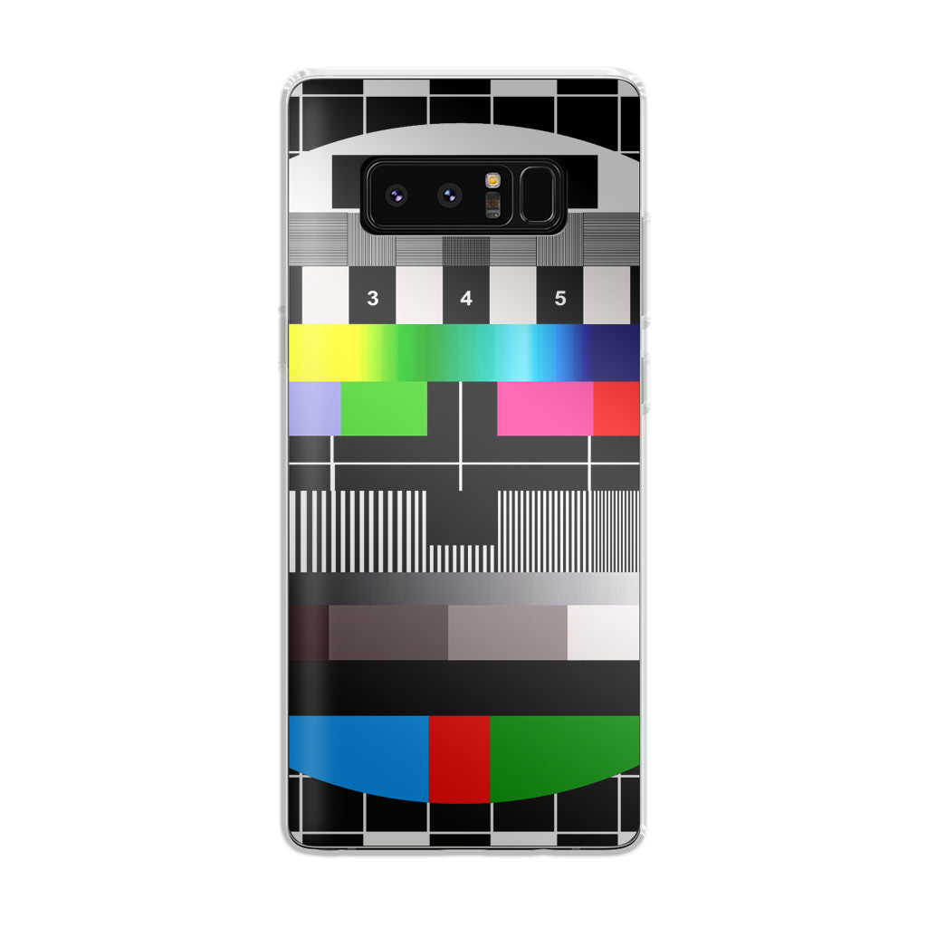 Scheme Pause TV Colorful Mesh Galaxy Note 8 Case