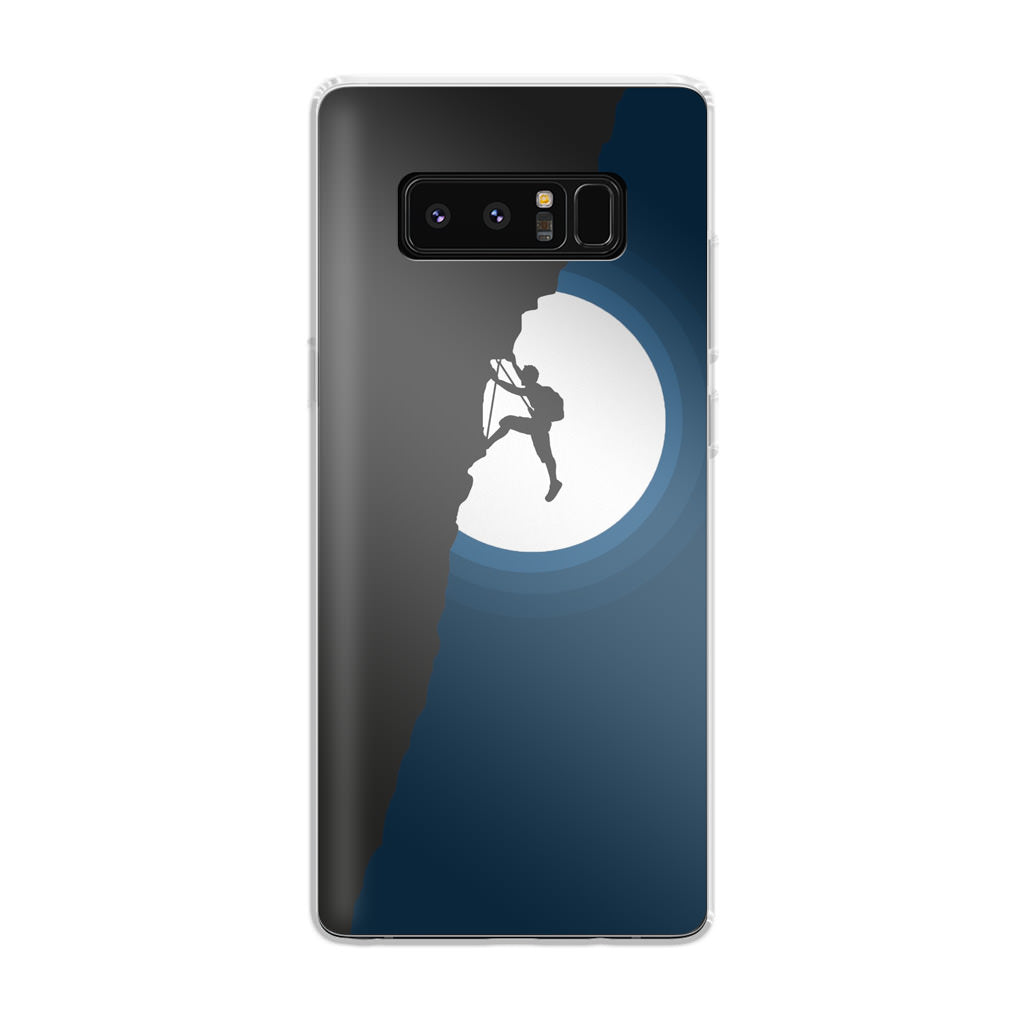 Silhouette of Climbers Galaxy Note 8 Case